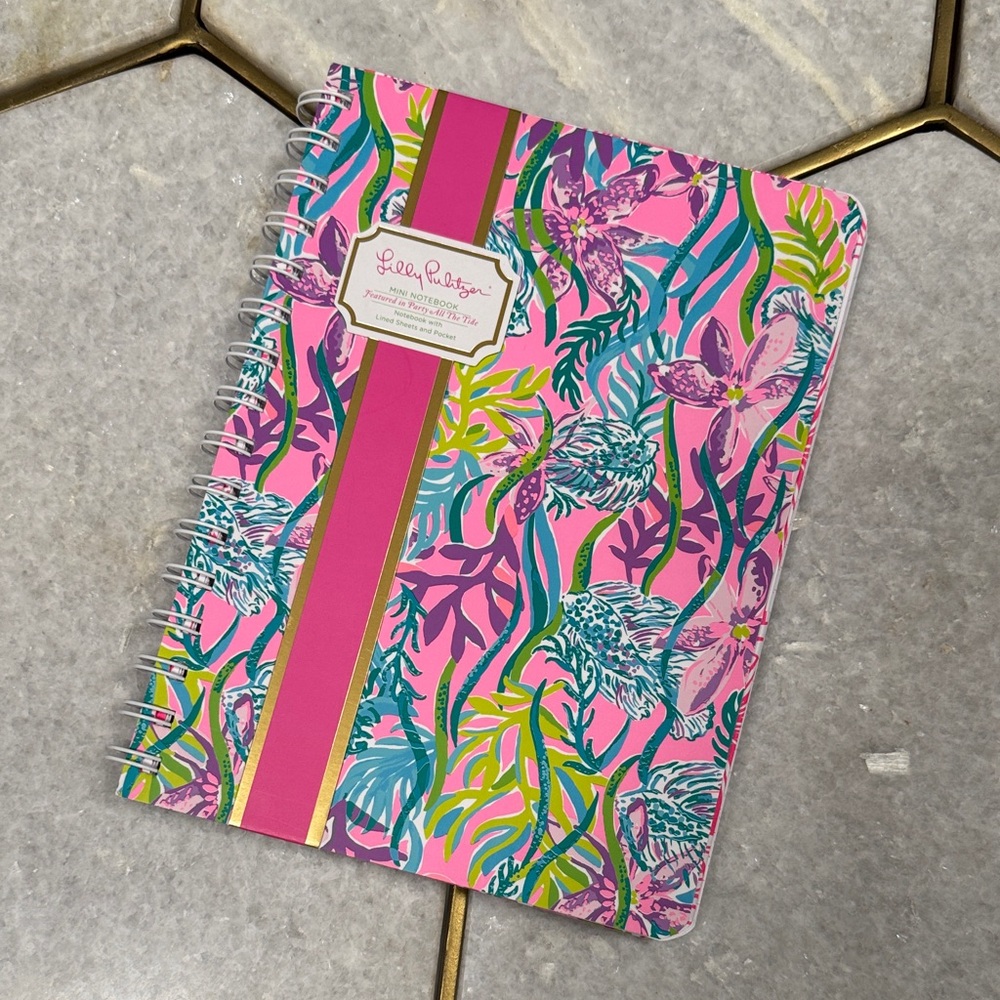 Lilly Pulitzer Tropical Pink and Blue Notebook
